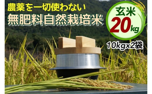 自然栽培米 にこまる ＜農薬を一切使わない無肥料栽培＞ 玄米 20kg（10kg×2袋）《令和4年産 京都丹波産 無農薬米栽培向き 厳選品種》｜ふるラボ