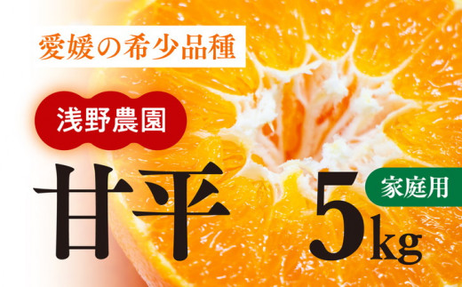 【家庭用】浅野農園の甘平（かんぺい）5kg, ※2024年2月中旬頃より順次発送予定, ※離島への配送不可, ※着日指定不可|浅野農園