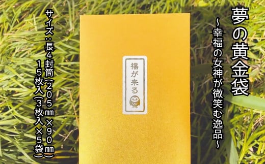 夢の黄金袋 15枚 ～幸福の女神が微笑む逸品～ 642886 - 愛媛県四国中央市
