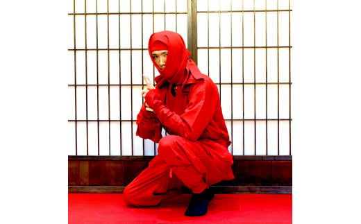 甲賀流忍者衣装 赤 長袖 503749 - 滋賀県甲賀市