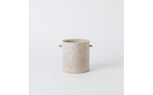 [HIJICA]TEOKE vase（S）　白御影　HJC-02WT 511630 - 滋賀県甲賀市