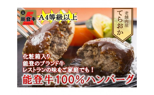てらおか風舎の特選能登牛100%ハンバーグ120g×5個