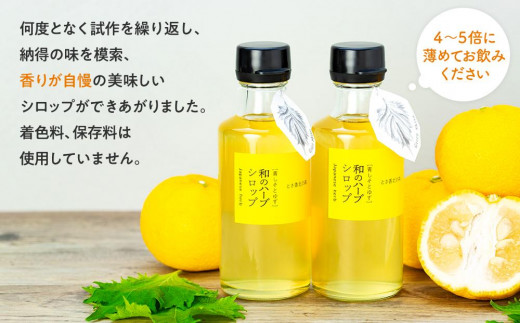 和のハーブシロップ 185ml×2本【香美市・高知市 共通返礼品】-