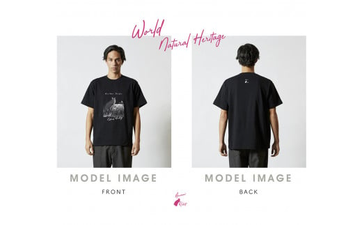 世界自然遺産 PHOTO T-SHIRT アマミノクロウサギ　（size M / L / XL ） - Tシャツ 洋服 黒 ブラック フォト 写真  アマミノクロウサギ うさぎ 手刷り