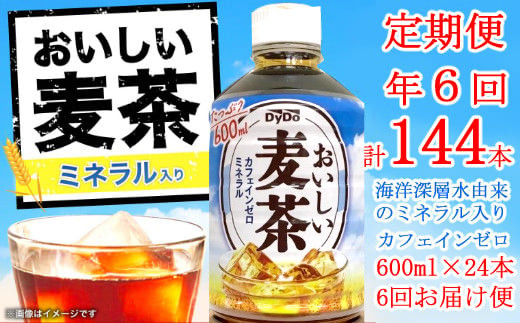 おいしい麦茶600ml×24本【年6回定期便】