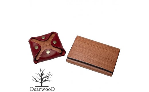 DearwooD Card Case ＆ Coin Case(レッド) 727250 - 岐阜県岐阜県庁