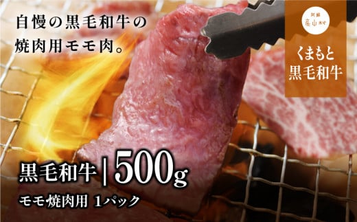 くまもと黒毛和牛・モモ焼肉用約500g 851171 - 熊本県産山村