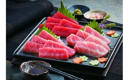 本マグロ大トロ、本マグロ中トロ、本マグロ赤身セット 各150ｇ（合計450ｇ） 649912 - 鳥取県米子市