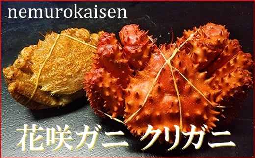 A-57054 【北海道根室産】花咲ガニとクリガニの食べ比べセット