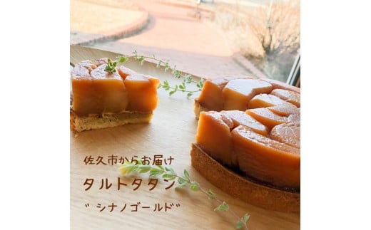 【タルトタタン】 手作りケーキ （北海道・沖縄・離島は発送不可） 信州りんご　期間限定 　焼き菓子　〈出荷時期:2025年2月28日出荷終了〉【信州産シナノゴールド　りんご　ケーキ　りんごをお鍋でコトコト　オーブンでじっくりジューシー 長野県 佐久市 】 1514482 - 長野県佐久市