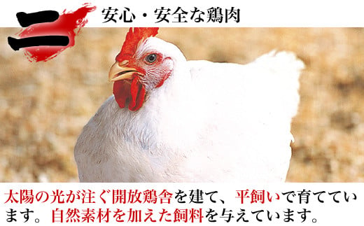 提供する為の基本である「健康な鶏」を育てています。
陽光降り注ぐ鶏舎で大切に育てられ肉の臭みが少なく旨味が引き出されています。