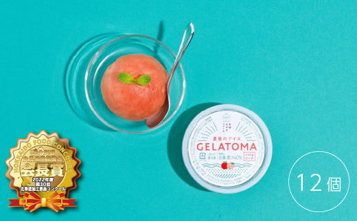 10-105 トマト農家が作ったトマトのジェラート「GELATOMA」12個入