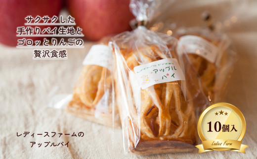 [数ヶ月待ち]アップルパイ 10個入(箱入り) お一人様サイズ[レディースファーム]