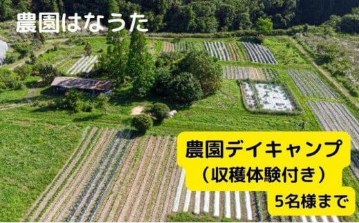 農園はなうた 農園デイキャンプ（収穫体験付き） 5名様まで 647809 - 三重県伊賀市