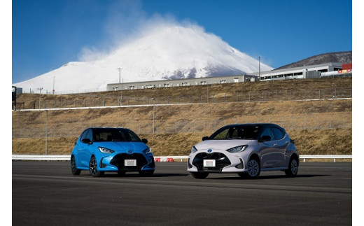富士山と車両