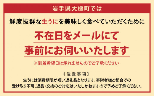 生うに牛乳瓶入り 150g×2本［15］【令和6年発送】 - 岩手県大槌町