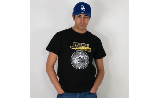 阪神甲子園球場 マンホールTシャツ 黒 Mサイズ【1386800】