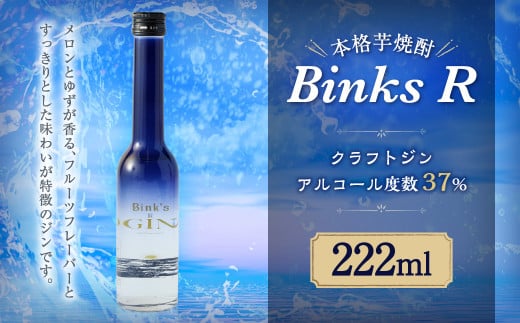 Binks R クラフト ジン お酒 アルコール 222ml×1本 578808 - 茨城県神栖市