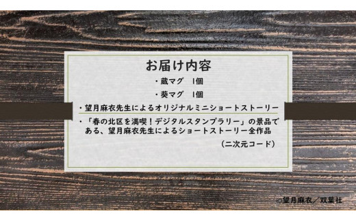 【望月麻衣先生『京都寺町三条のホームズ』】 限定蔵マグ＆葵マグ＆ミニショートストーリーセット