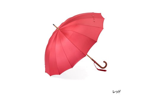 【前原光榮商店】婦人用雨傘 トラッドクラシコ〈手元:寒竹〉 (カラー:レッド) 833958 - 東京都台東区