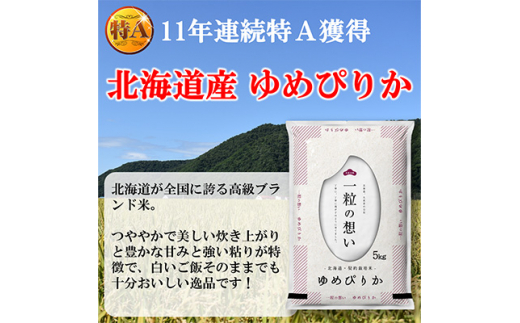 2023年5月発送開始 全6回『定期便』北海道のブランド米!北海道むかわ町