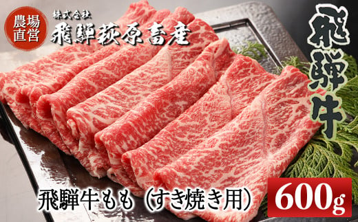 飛騨牛ももすき焼き用 600g 最高級 国産 牛肉 ブランド牛  和牛 すきやき スキヤキ 【冷凍】