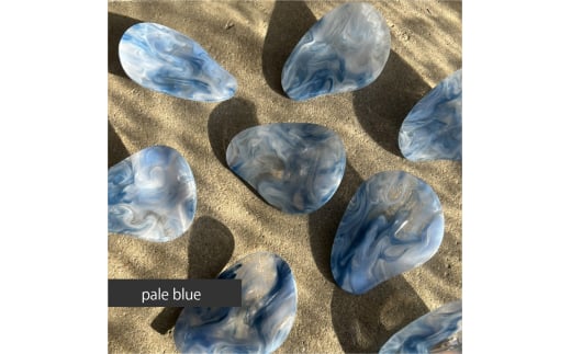 アクリル製 ヘアクリップ ヘアアクセサリー pale blue（ペールブルー） eME　peta