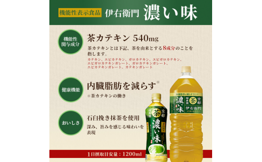 伊右衛門 濃い味（機能性表示食品）600ml×24本 ペットボトル - 神奈川