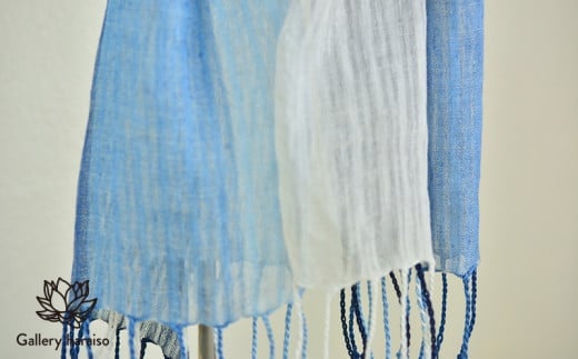 【琉球藍織物】花藍舎ストール「波音」