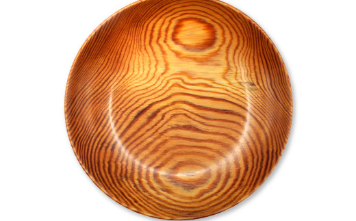 木の皿 肥松(コエマツ) 幅22.7cm 高10cm 飾り盆的 足付 超銘木 