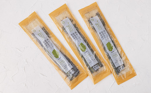 【定期便】西わらびの根昆布だし醬油漬け３パック×３ヶ月定期便
