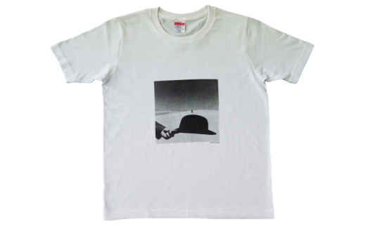 B054植田正治写真美術館オリジナルTシャツ「砂丘モード」ホワイトXL