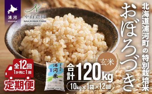 「おぼろづき10kg(玄米)」を月に1回(全12回)の定期便でお届けします！