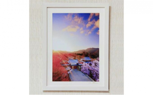 信州上田癒しの風景　写真家岡田光司　2Lサイズ額付きオリジナルプリント　2 [№5312-7078]0558
