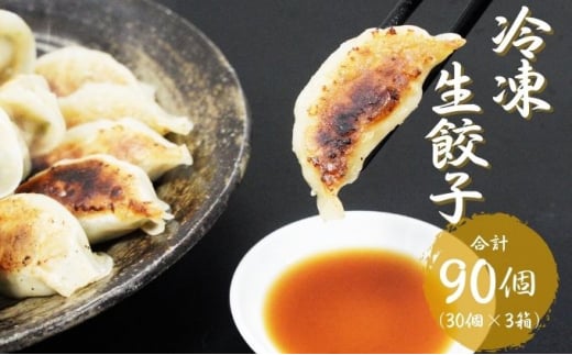 こだわりの餃子　湘南麻生製麺　冷凍生餃子90個　（30個×3箱） 723780 - 神奈川県平塚市