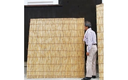 創業200年竹専門店 びわ湖の葦簀(よしず) 6尺寸法(180cm×180cm)