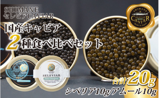 キャビア2種セット計20g（シベリア10ｇ・アムール10ｇ）