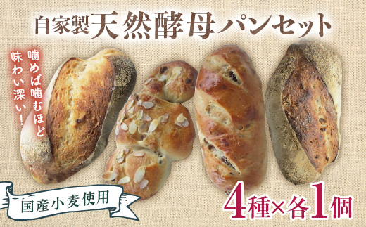 国産小麦使用 自家製天然酵母パンセット F21T-141 822990 - 福島県天栄村