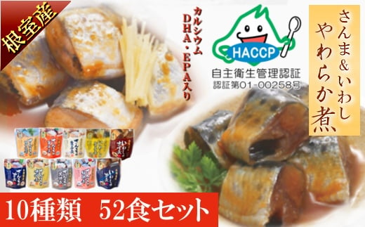 B-09002 【北海道根室産】骨まで食べられる！さんま・いわしのやわらか煮セット
