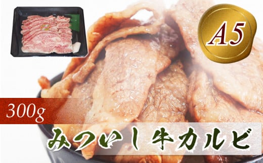 北海道産 黒毛和牛 みついし牛 A5 カルビ 300g 和牛 三石牛 牛肉 焼肉 バーベキュー BBQ