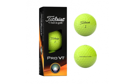 ゴルフボール] タイトリスト PRO V1 ローナンバー イエロー もとまる