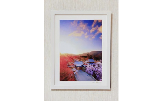 信州上田癒しの風景　写真家岡田光司　全紙サイズ額付きオリジナルプリント　17 [№5312-7147]0562