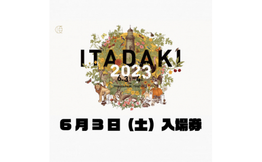 頂 -ITADAKI- 2023　6月3日(土) 入場券【1393559】