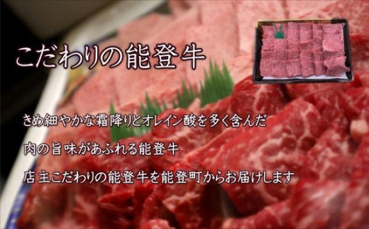 【A4・A5能登牛】焼肉用厳選部位1kg