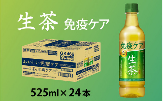 キリン 生茶 免疫ケア 525ml ペットボトル × 24本 [B-00831] - 滋賀県