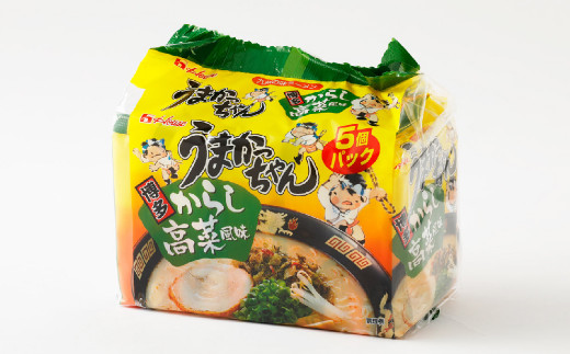 うまかっちゃん 博多からし高菜風味 30食(5袋×6パック) ラーメン