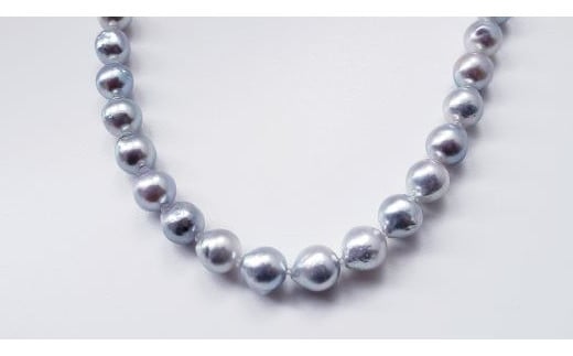 【270-02】魅了する自分だけの真珠、バロックパールセミロングネックレス*