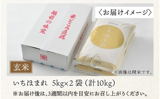 令和5年産】いちほまれ 玄米 5kg×2袋（計10kg）《新鮮な高品質米をお