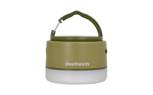Owltech(オウルテック) 大容量モバイルバッテリー搭載 LEDキャンピングランタン 6700mAh USB Type-A × 1ポート出力 OWL-LPB6701LA-KH カーキ【アウトドア キャンプ ランプ ライト  防災 】