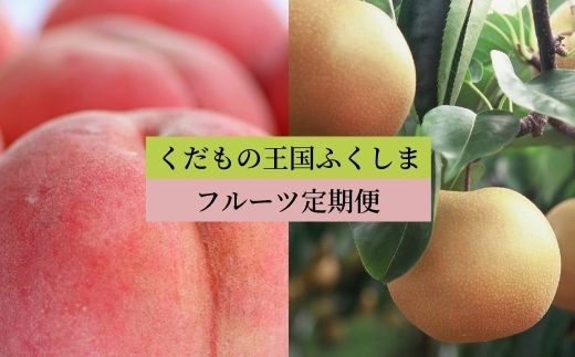 No.2651【2023年発送分】フルーツ2種定期便(桃約3kg、梨約3kg) 847174 - 福島県福島市